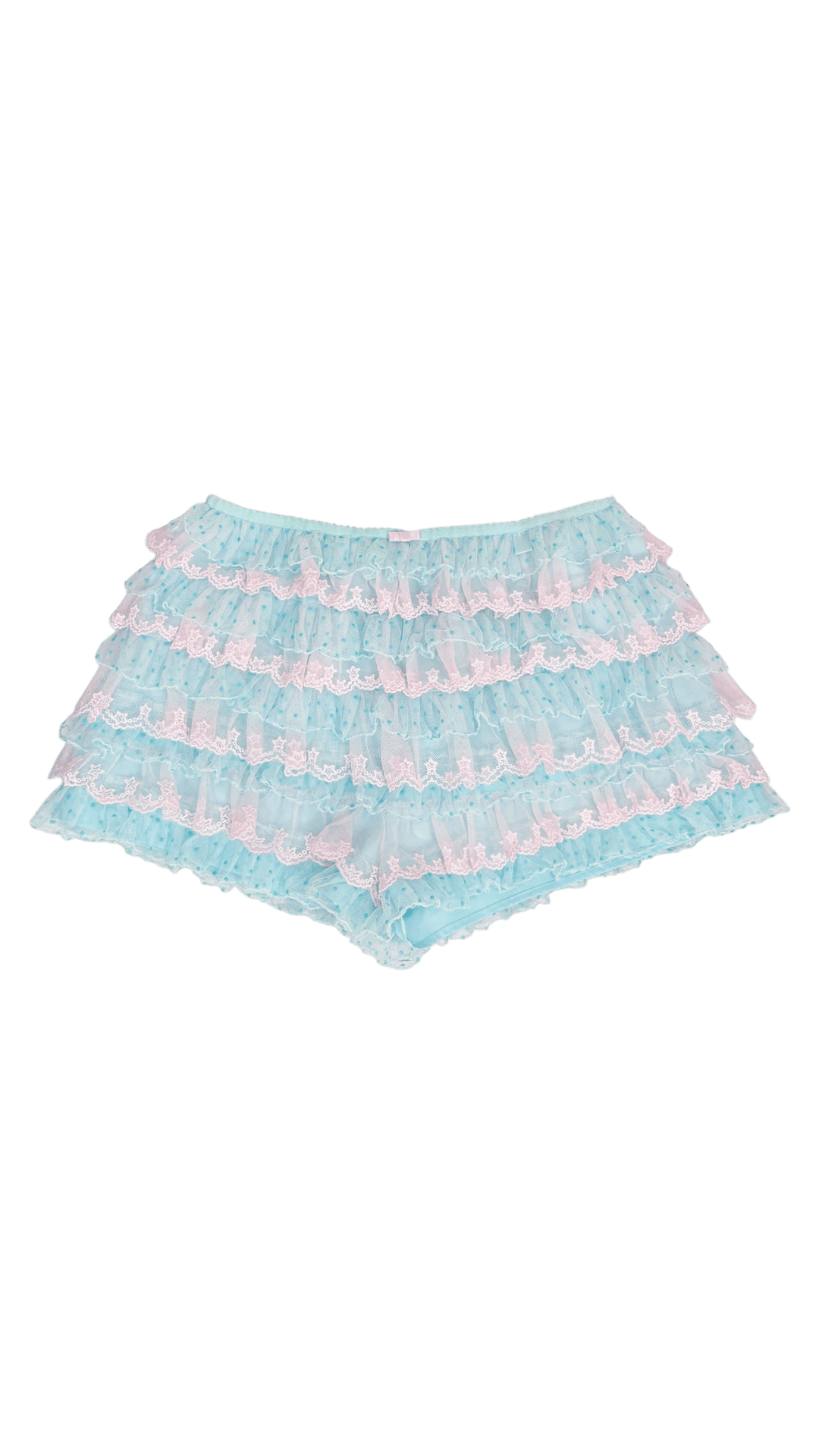 193 Star dot lace pants (sky blue)