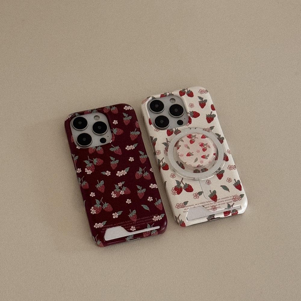 sweet straw pattern 디자인 [카드수납 폰케이스]