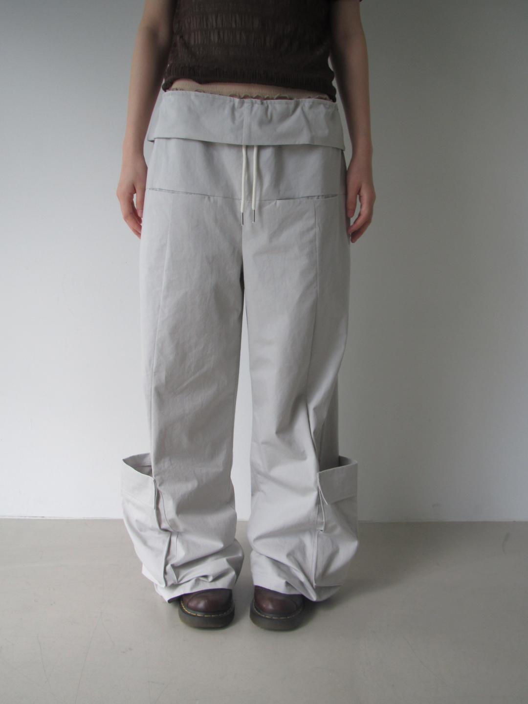 fluffy cargo pants (grey)