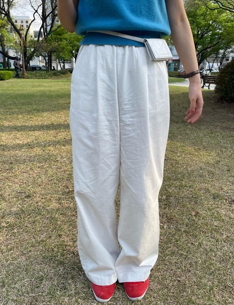 데일리 화이트 팬츠