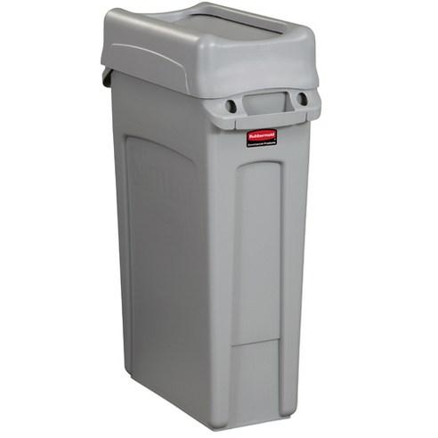 러버메이드 벤티드 슬림짐쓰레기통 87L세트(통+스윙뚜껑), 회색, 1개 - 청소용품 | 쿠팡