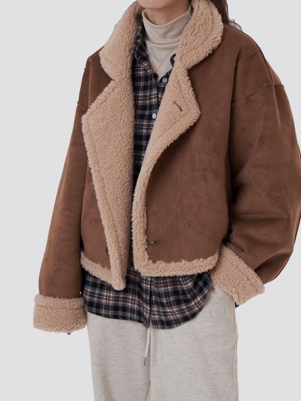 리버서블 숏 무스탕 2color [브라운 소량 재고 보유 당일발송]