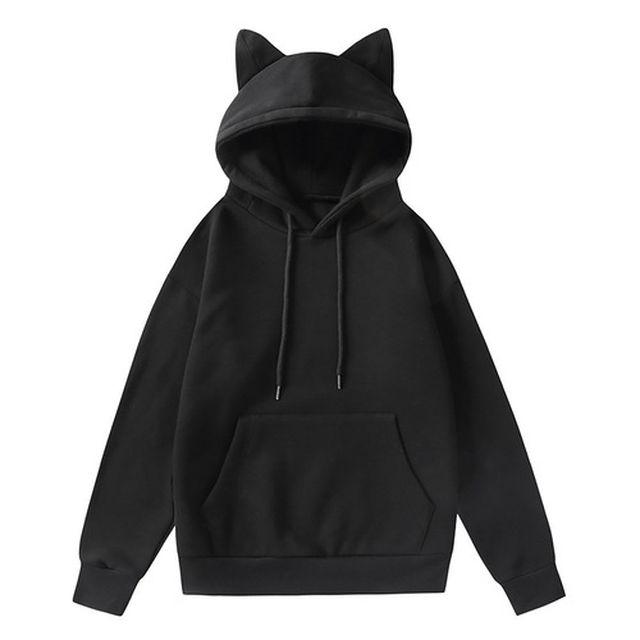 고양이귀 후드티 오버핏 고양이 모자 후드 귀여운