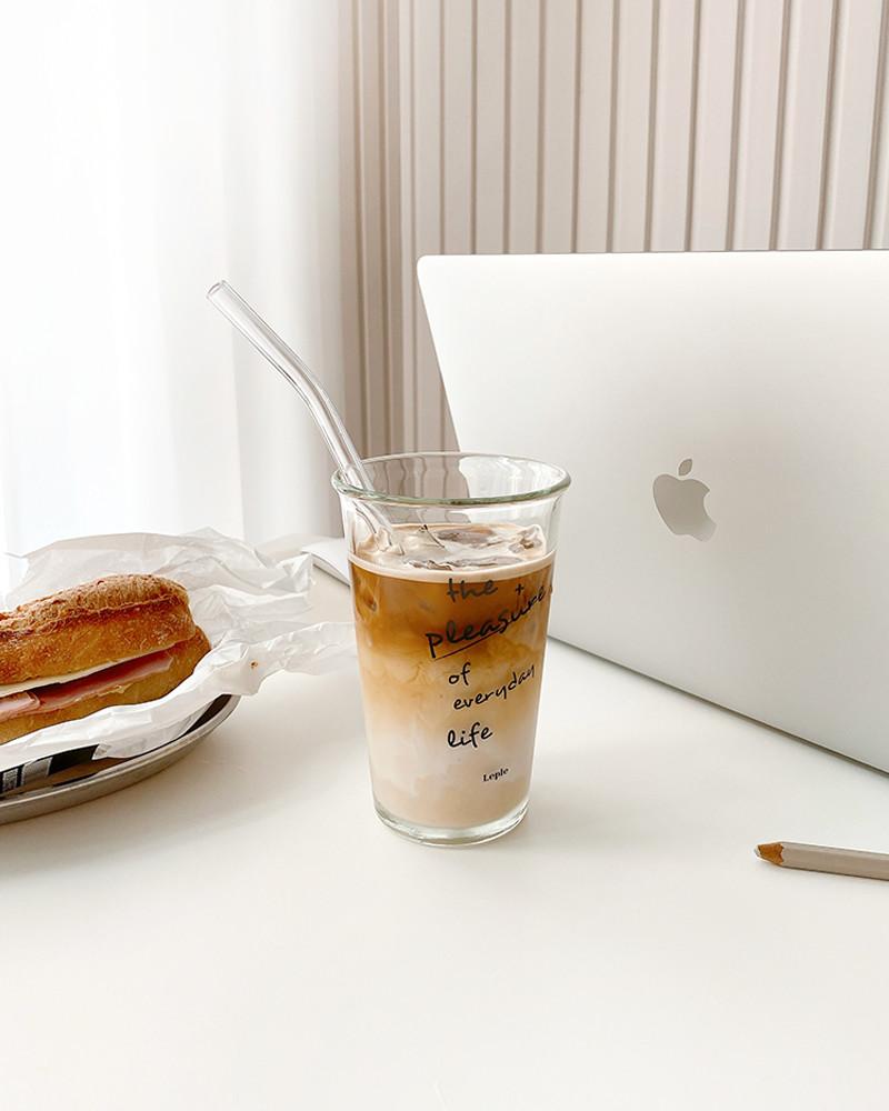 홈카페 레터링 내열유리컵 롱 글라스 맥주잔 집들이 생일선물 답례품