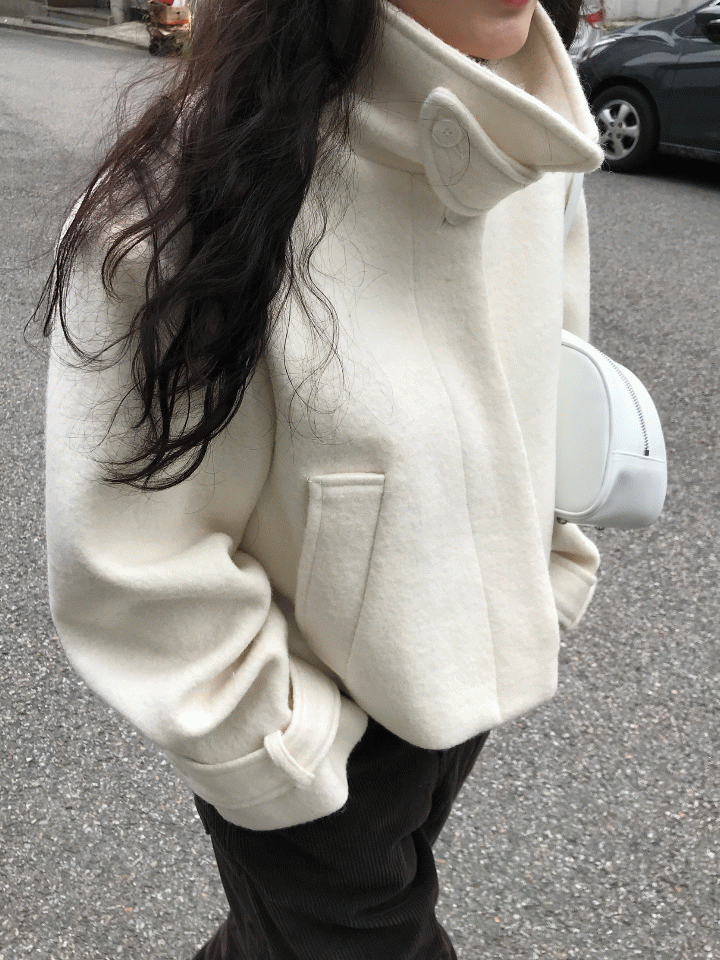 (Wool80) Grip short coat