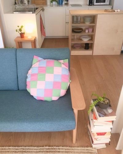 기분 좋은 냥 고양이 방석커버