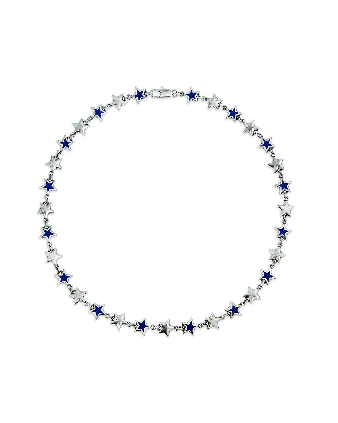 Collier Émaillé Stars