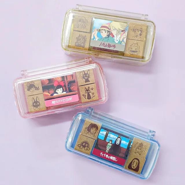 ⭐재입고/정품⭐ 지브리 스탬프 도장 3종 마녀 배달부 키키 지지 하울의 움직이는 성 센과 치히로의 행방불명 다꾸