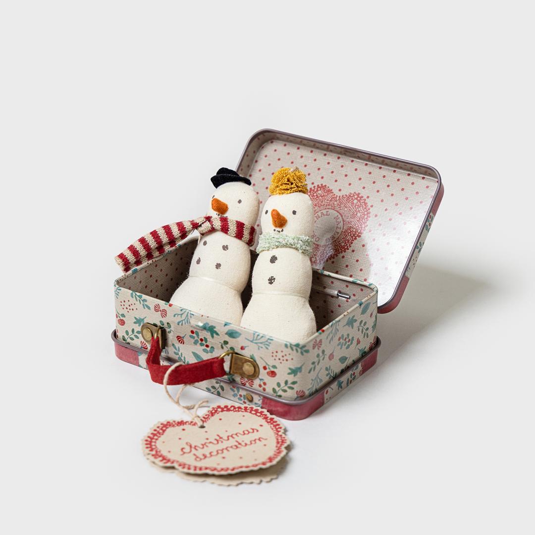 Maileg 메일레그 크리스마스 오너먼트 Snowman ornament, - 2 pcs