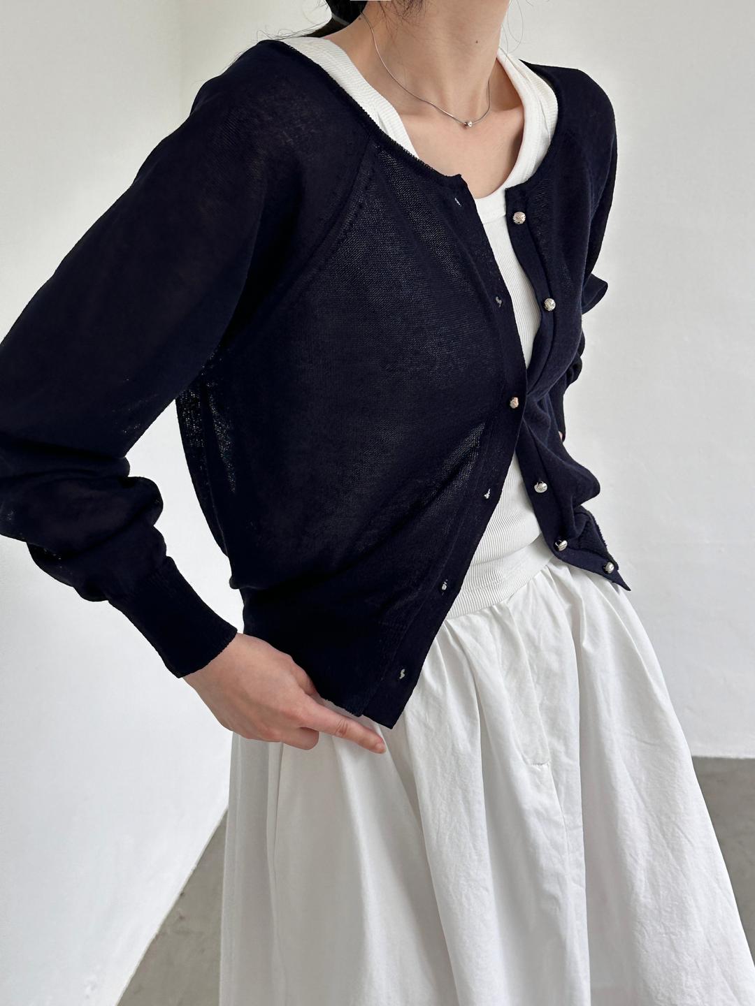 썸머 니트 가디건 3color