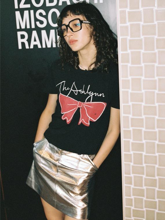 BOWY RIBBON T SHIRT_BLACK