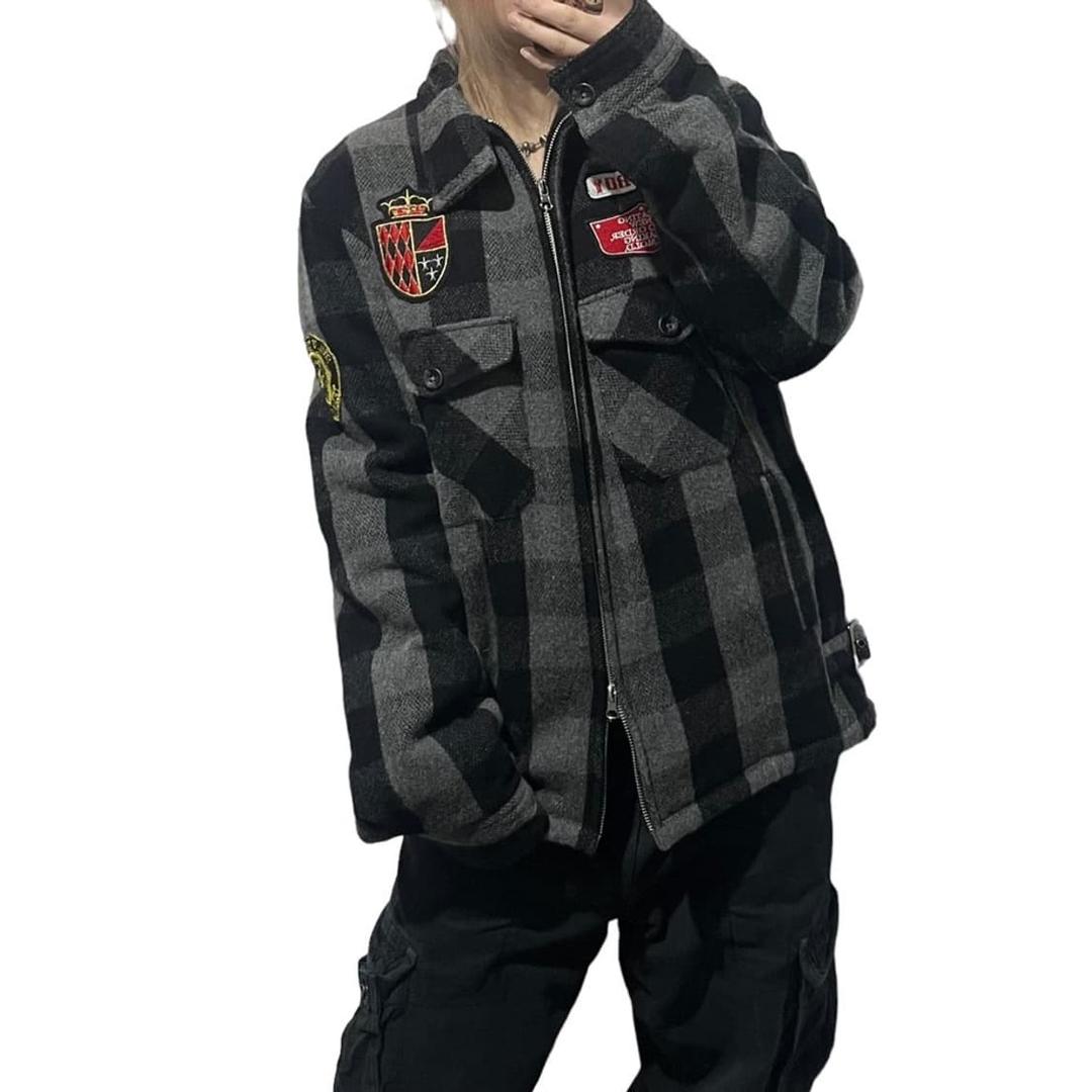 배드보이 패치 체크 투웨이 자켓 | 후루츠패밀리