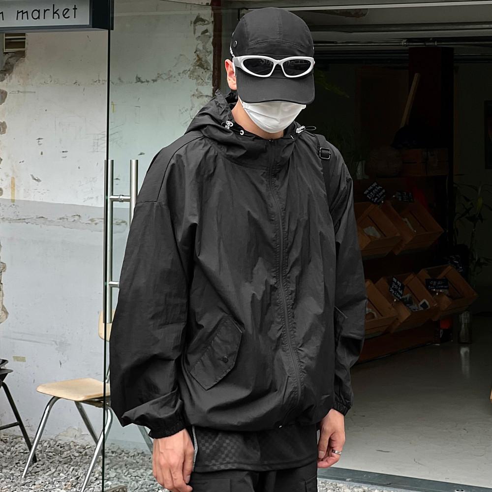 SS Cool 경량 후드 바람막이 7C 남자 여자 고프코어 스트릿 비치 얇은 여름 자켓