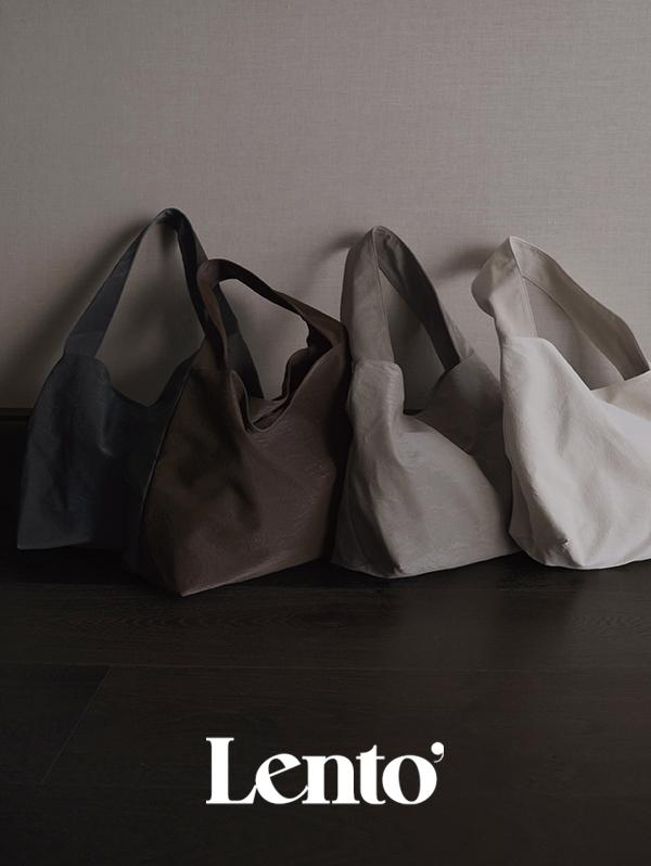 슬로우앤드 [무료배송] #LENTO. Cracker Leather Sholder Bag - 4 color