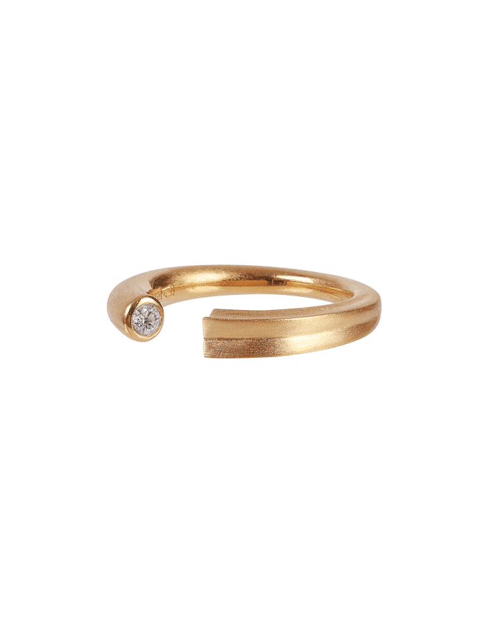 Halo ring [탄생석] (무광/gold)
