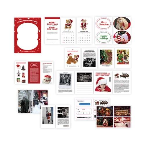 Happy holidays sticker pack