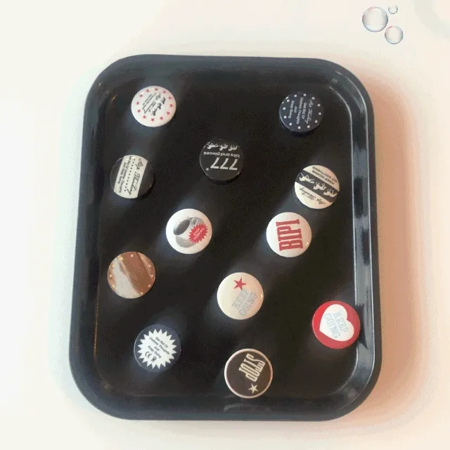 [bipi 자체제작] "stop thinking" pin button set / 핀버튼, 핀뱃지, 캔뱃지 세트
