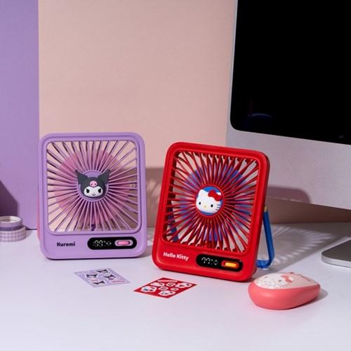 SANRIO 무선 충전 데스크팬 탁상용 선풍기 데스크테리어
