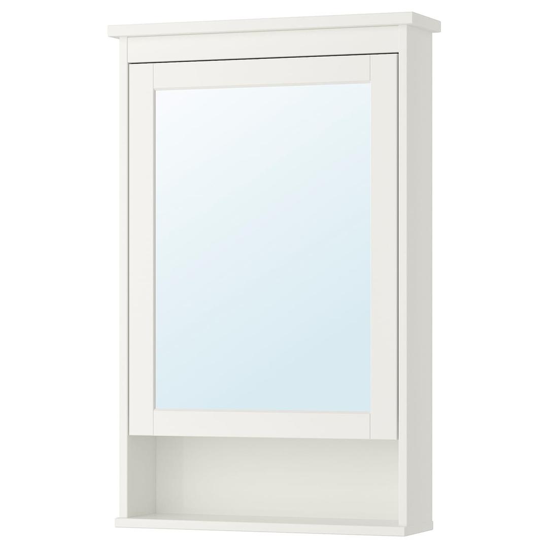 HEMNES Mirror cabinet with 1 door - white 63x16x98 cm
