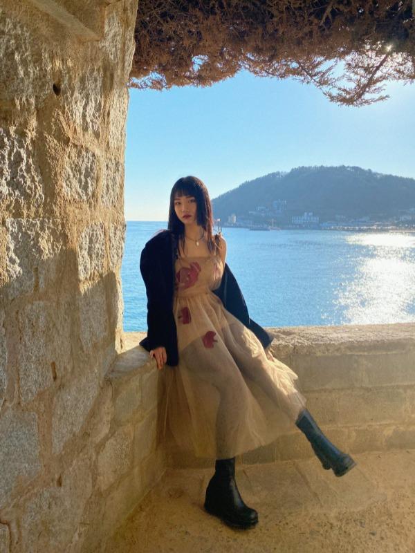 ♥ONLY VIVIC 268♥ORGANZA ROSE 3 STRAP DRESS