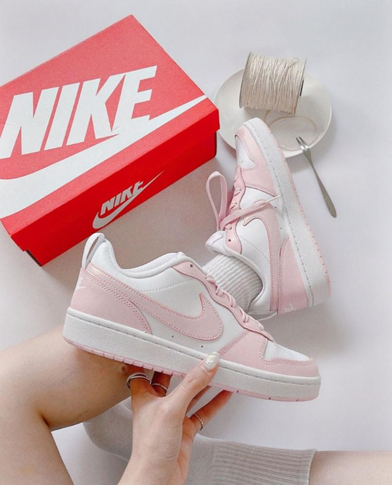 (100% 실사) 나이키 GS 코트 바로우 로우 2 핑크 폼 화이트 흰핑 덩크로우맛 DQ0492-100