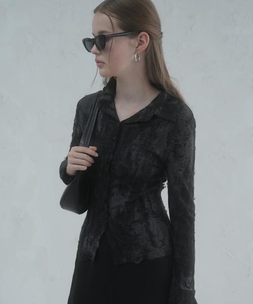 Kar Collar Long Sleeve BLACK