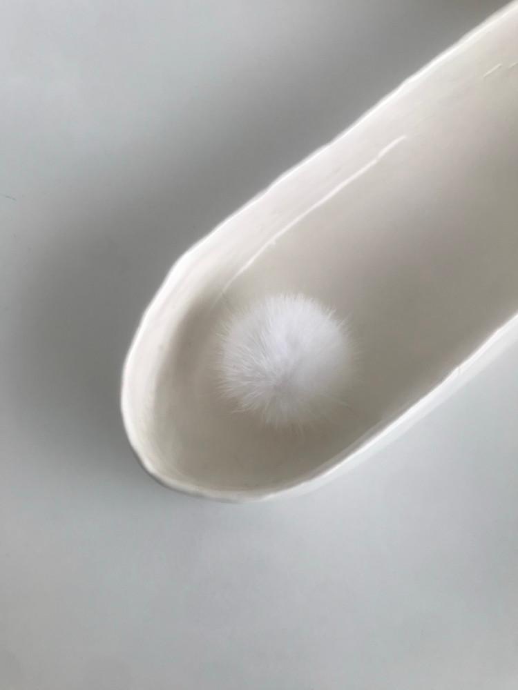 Snow flake tok - white