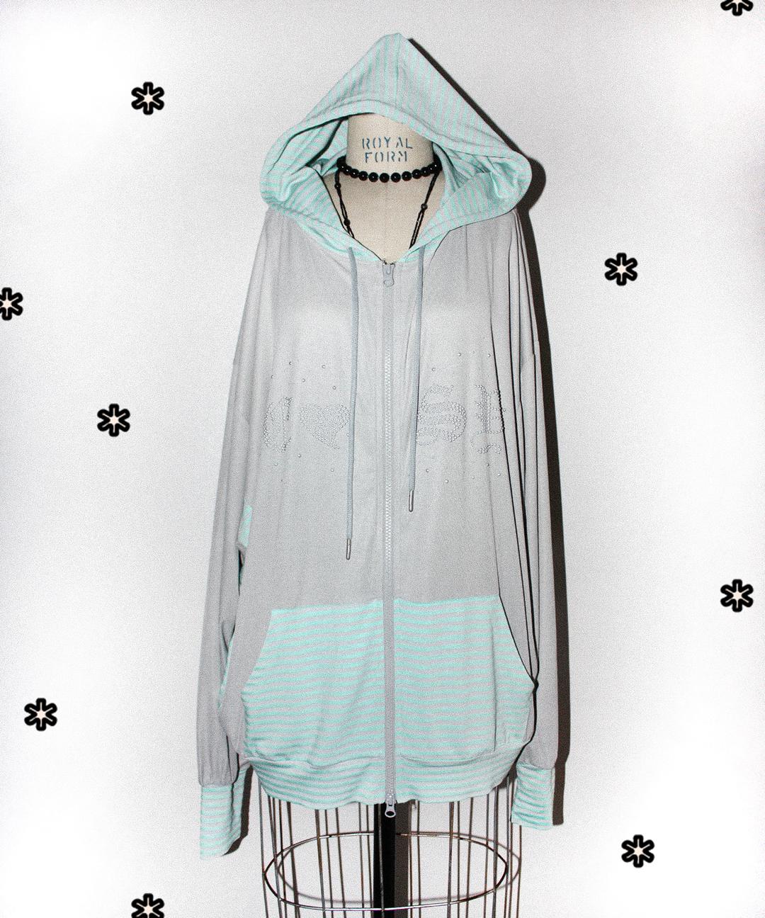 HA - RU  HOODIE  - MINT GRAY