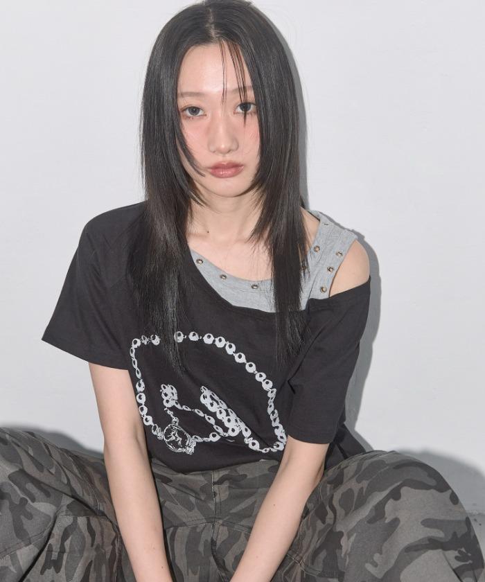 [3/24 예약배송] ROSARY NOIRER TEE (BLACK) F25QB111