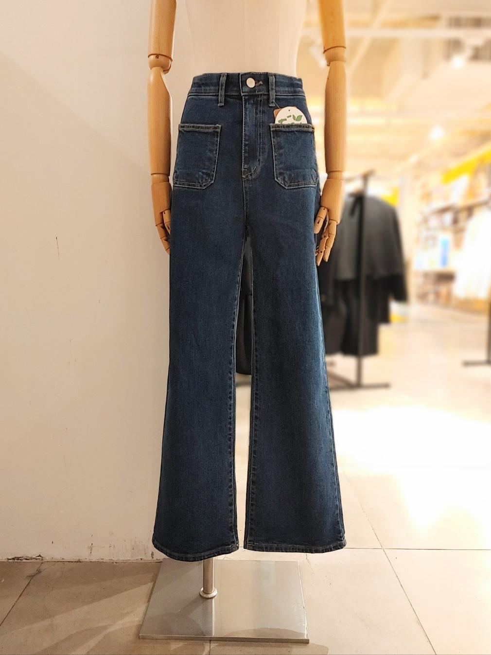 [이앤씨] 원버튼 포켓 부츠컷 팬츠_ENTJ32YP601C