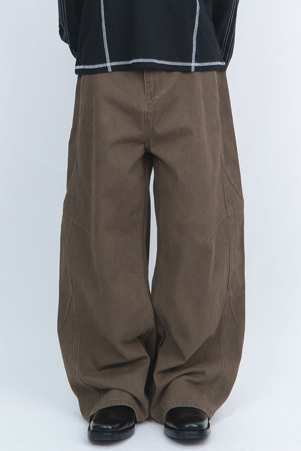 Wide Brown Cotton PT