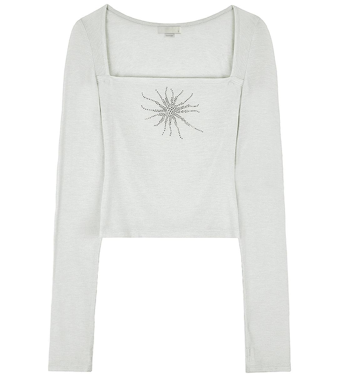 Hotfix finger hole top (Light Grey)