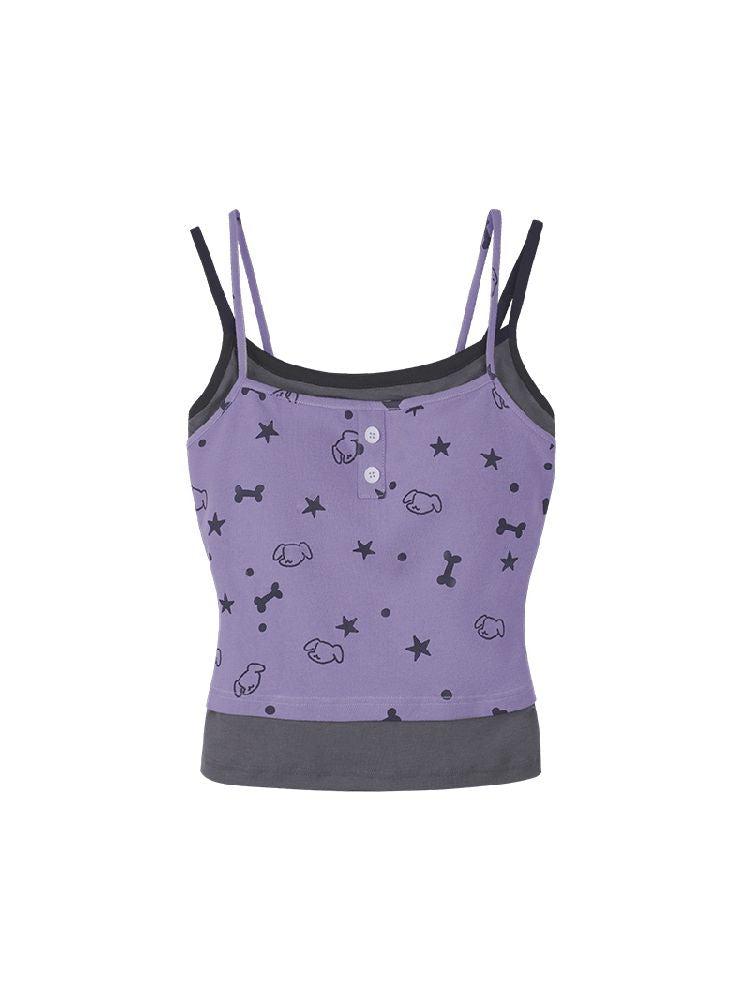 Printed Cami Tank Top【s0000012077】