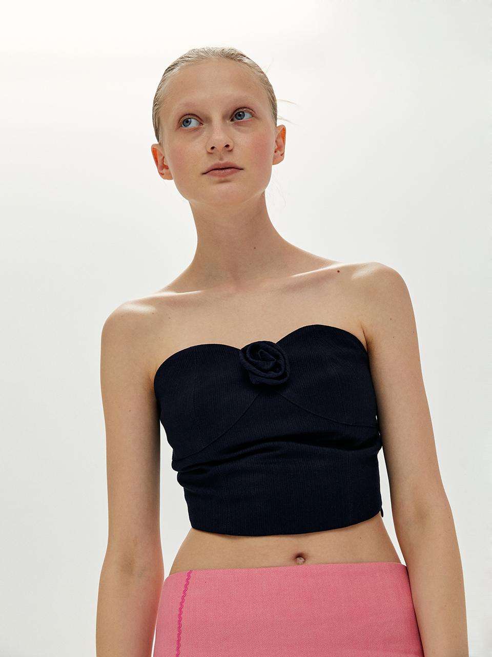 Flower Corsage Bustier