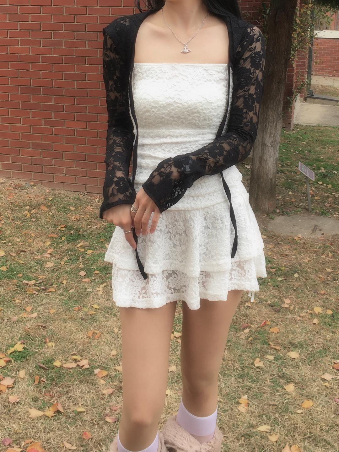Rosette Hood Bolero Cardigan(3 color)
