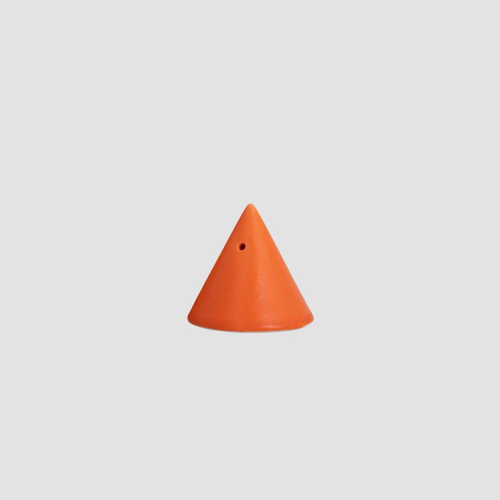 CONE INCENSE STICK HOLDER, Matte Orange