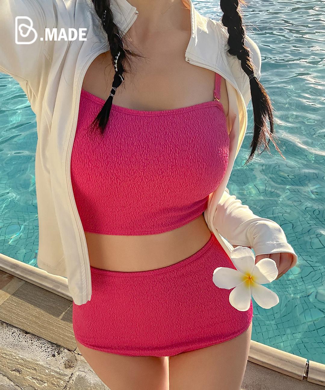 [MADE/5차입고] 허그미 비키니 모노키니 원피스 아일렛 수영복 3C