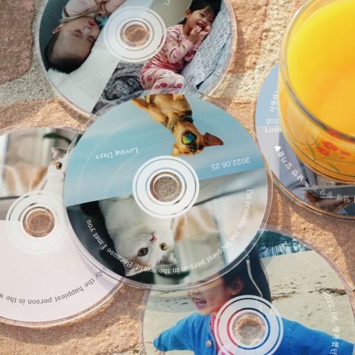 [감성 선물💿] 아크릴 CD 컵받침 포토 티코스터
