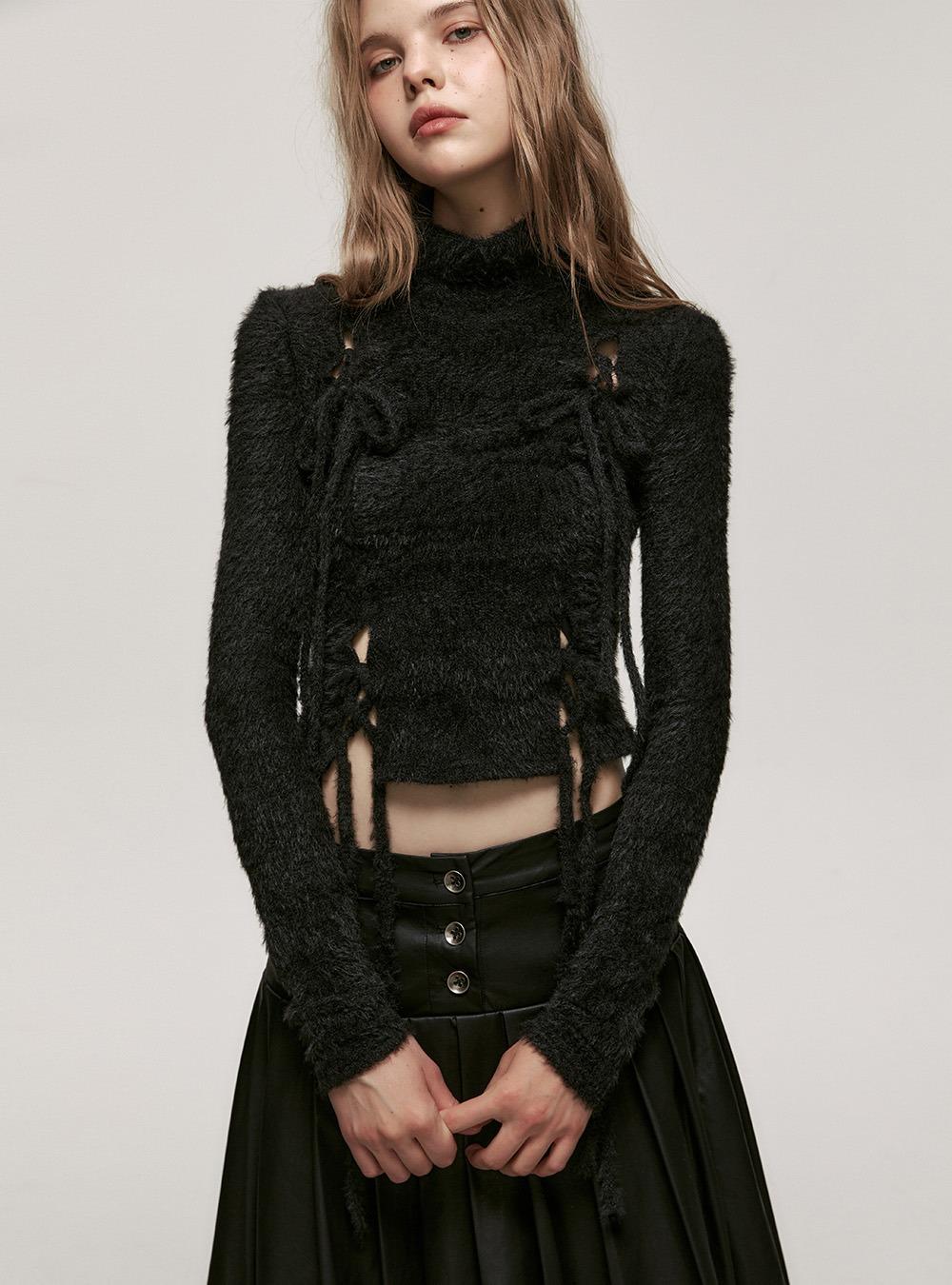 [ALINNV] half-turtleneck knitwear