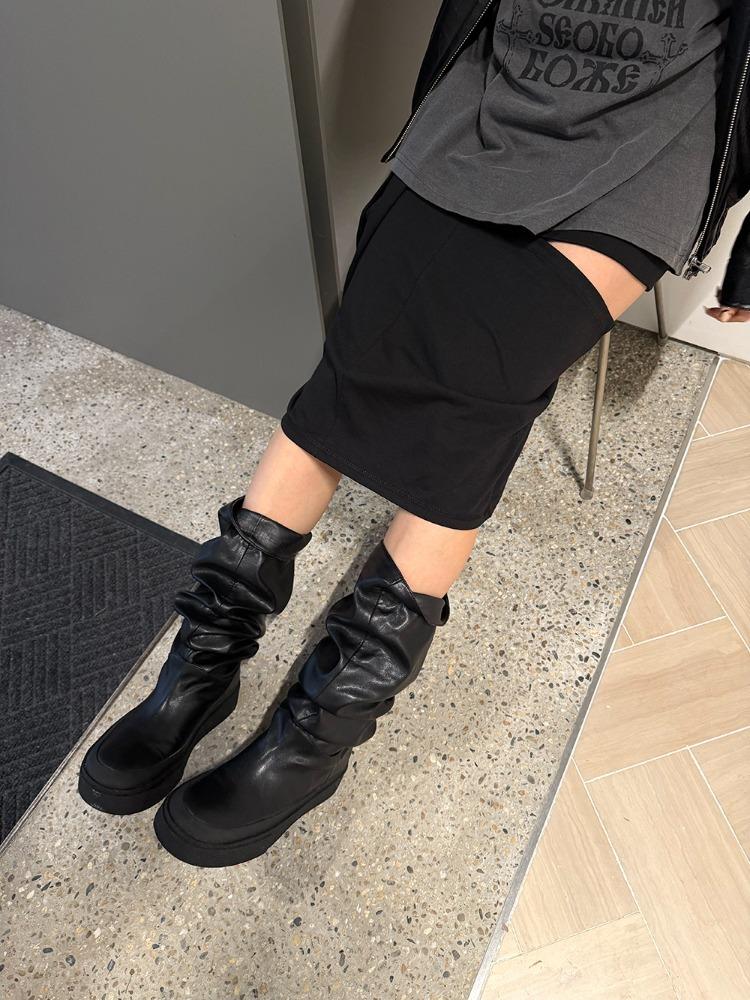 Cut-Out Strap Midi Skirt