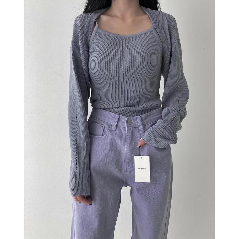 (아이제외당일) unsane 언세인 볼레로 가디건 나시 세트 (4colors)