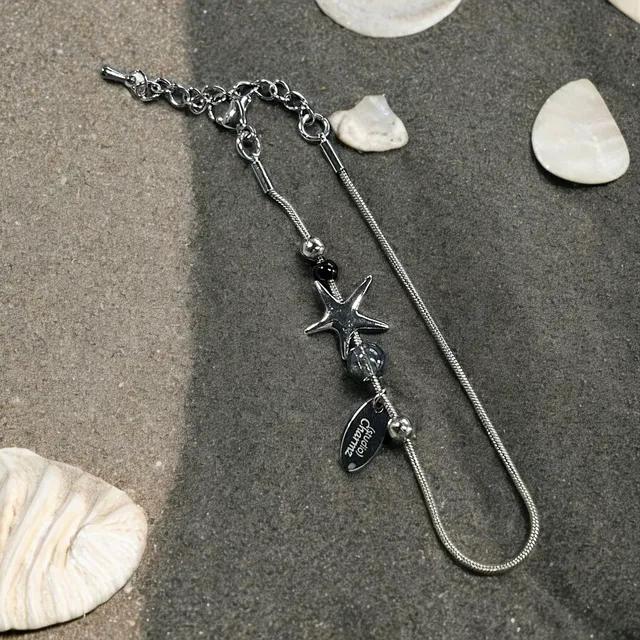 [차르츠] 실버 불가사리 팔찌