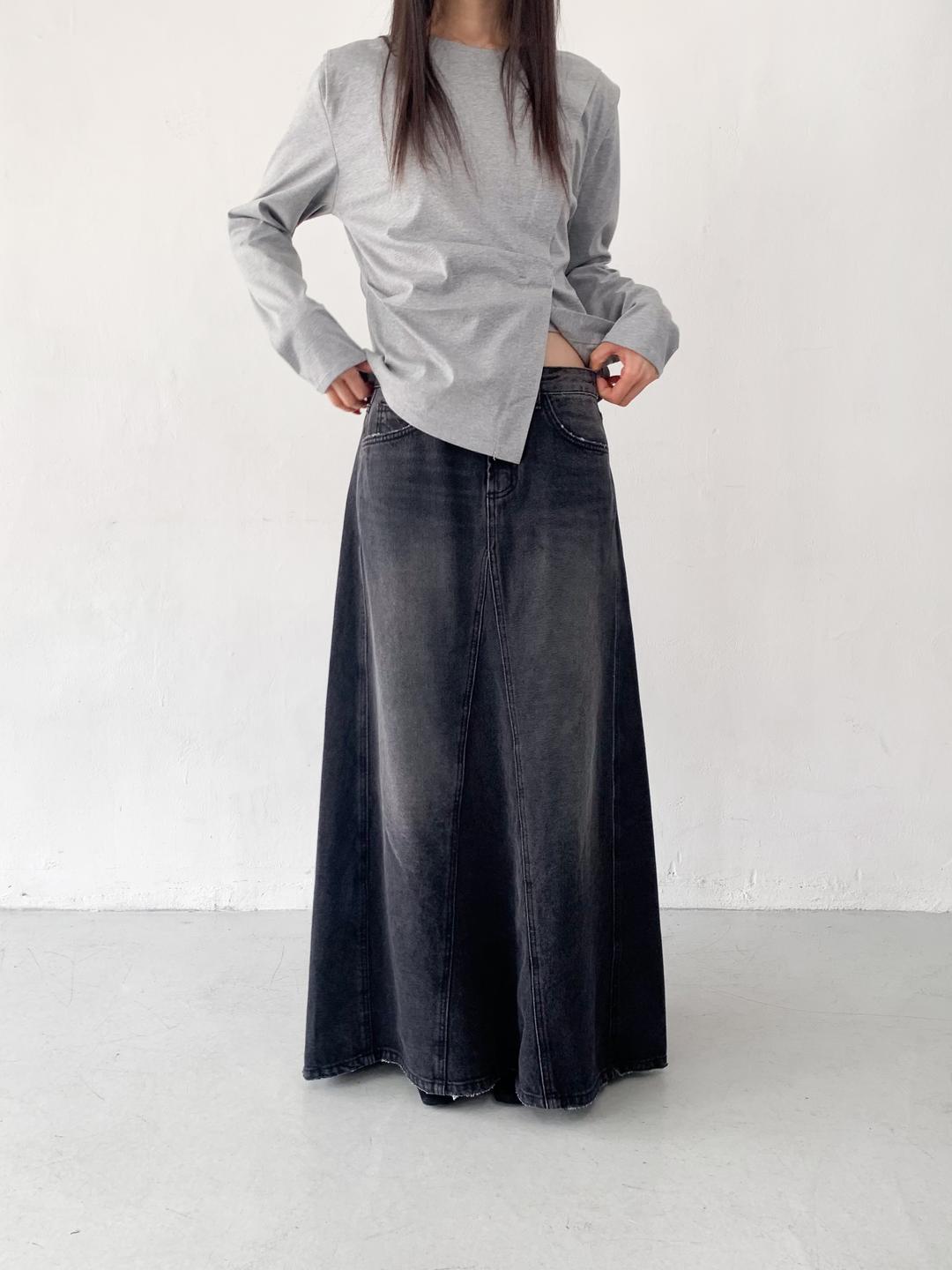 NBDY DENIM SKIRT (ONE COLOR)