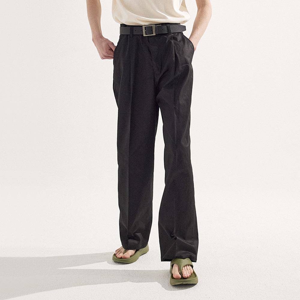 남녀공용) 데일리 썸머 핀턱 와이드 코튼 팬츠 4color