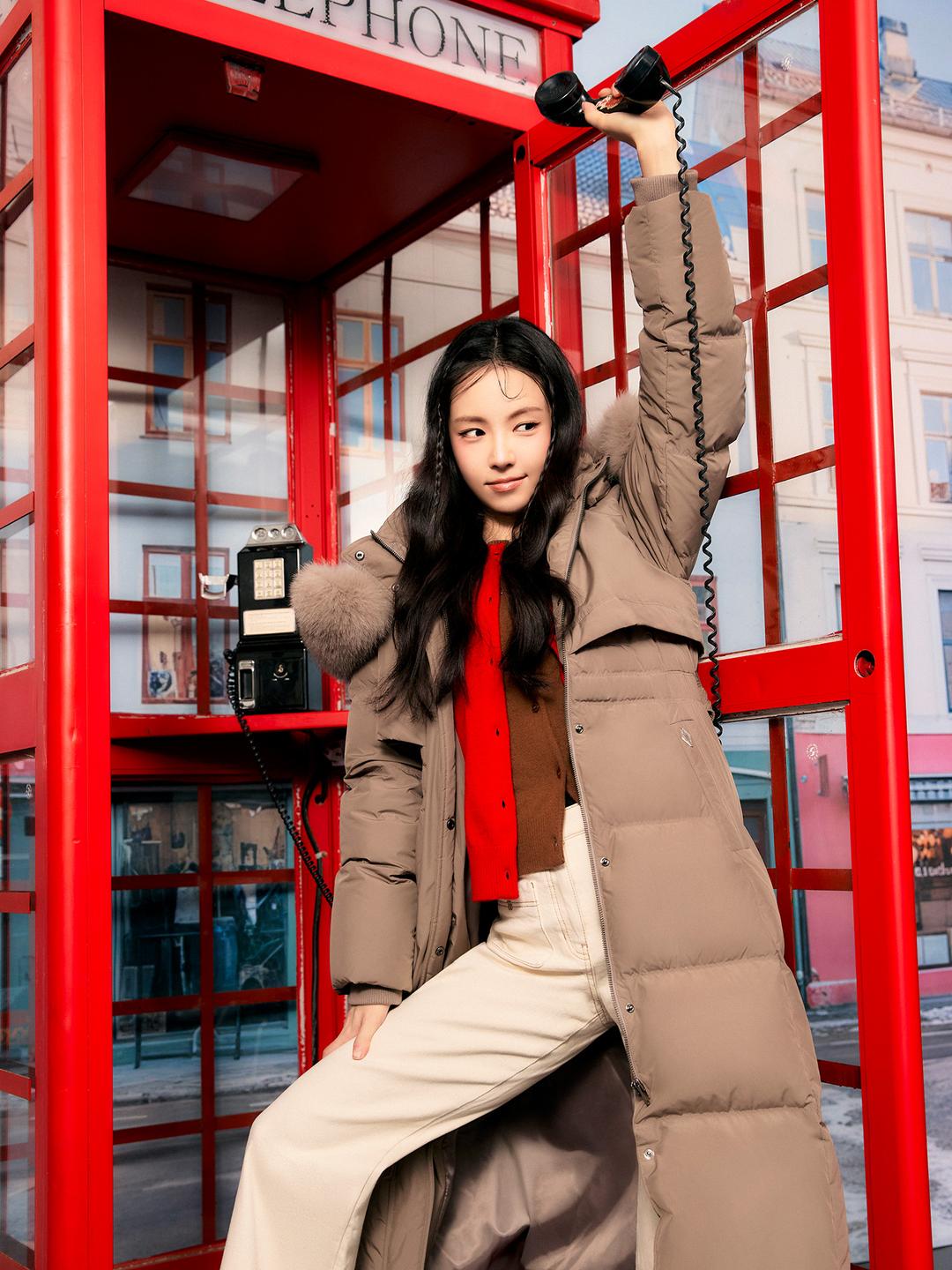 JJ지고트 폭스퍼 벨티드 플랩 구스다운 점퍼 (BROWN) GRCA2PDR21