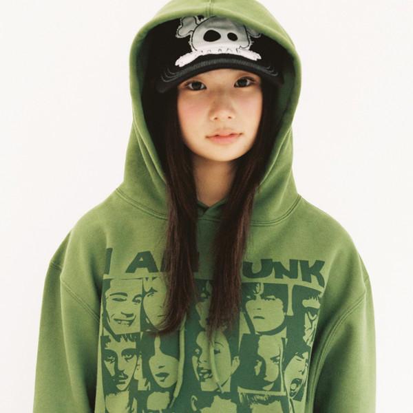 [10월23일 순차발송] I Am Punk Hoodie - Green