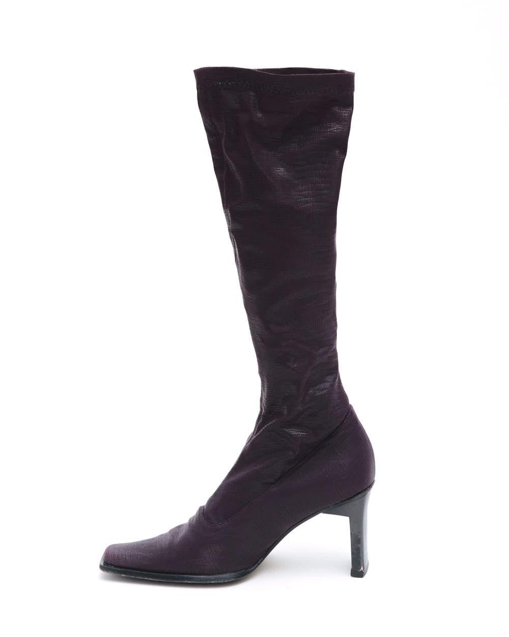 VIOLET SOCK HIGH BOOTS - Anemonia
