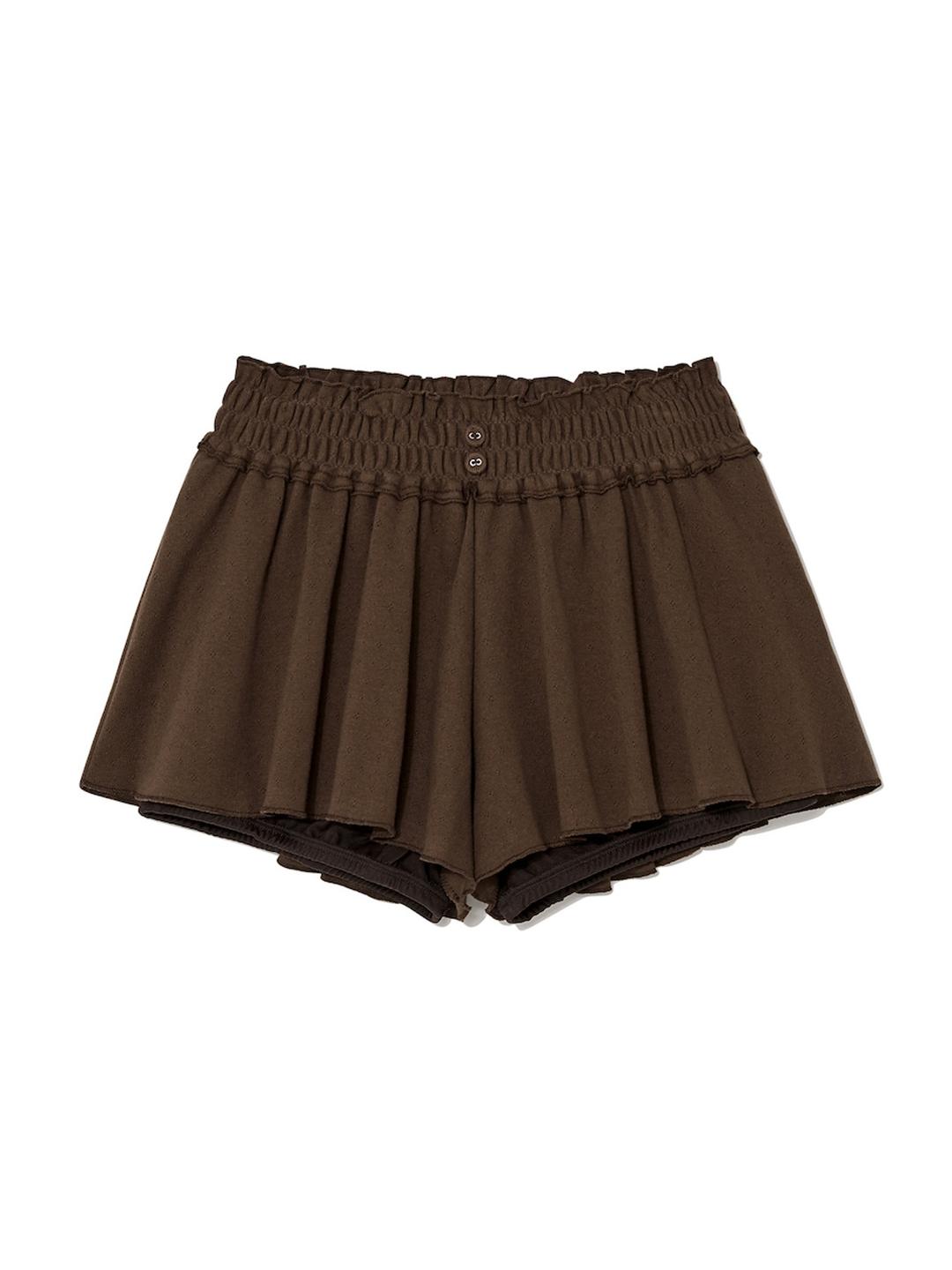 PROVINCE EYELET SHORTS (CHOCOLATE)