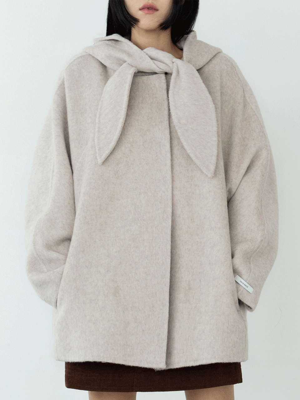 SHAWL WOOL HALF JACKET (2COLOR)