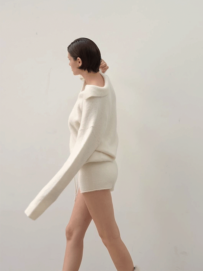 메틸 aloha alpaca knit short pants (3colors)